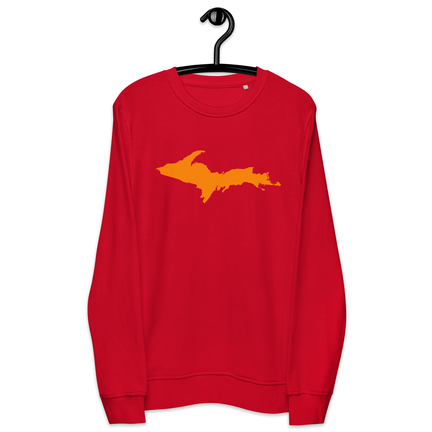 Michigan Upper Peninsula Organic Sweatshirt (w/ Orange UP Outline)