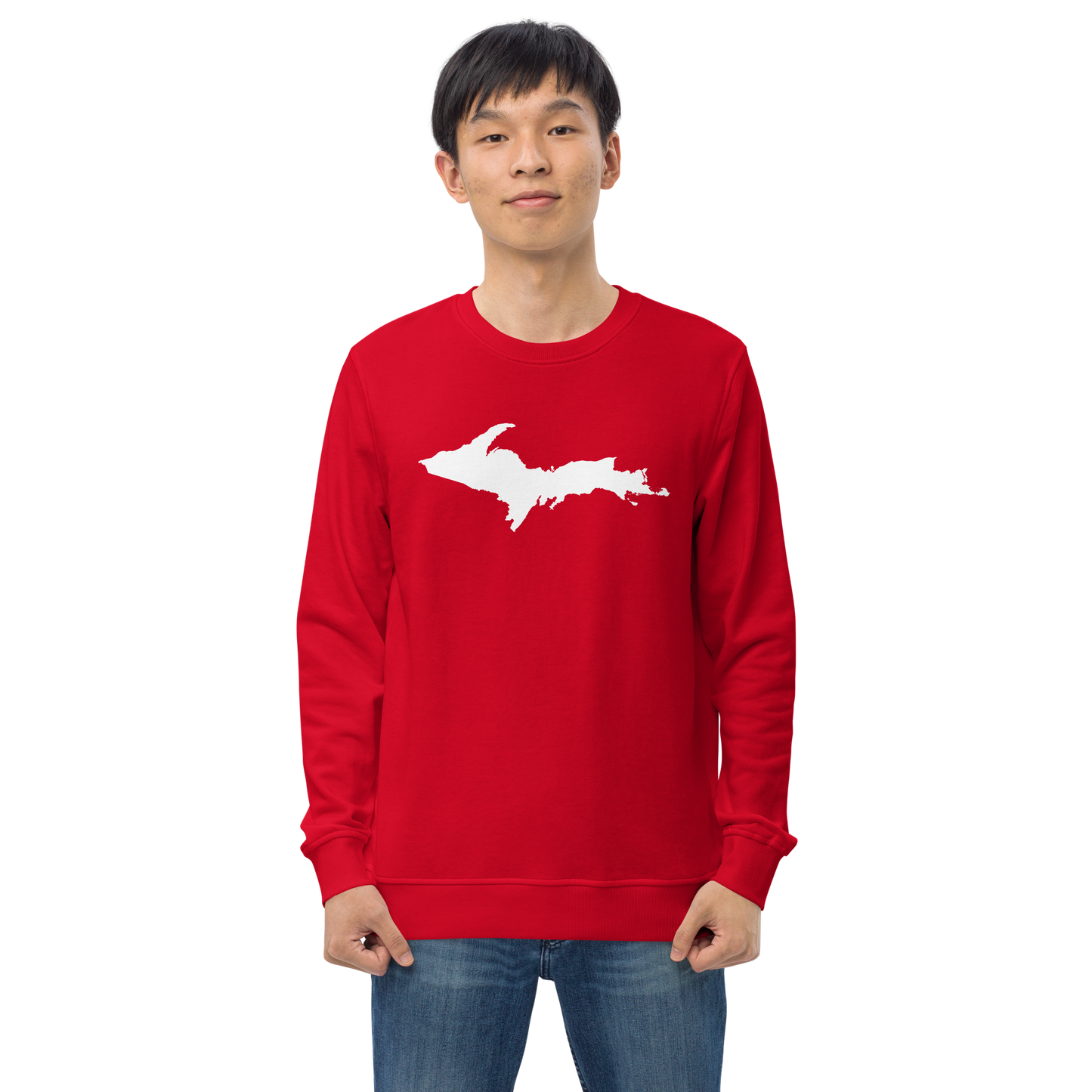 Michigan Upper Peninsula Organic Sweatshirt (w/ UP Outline)