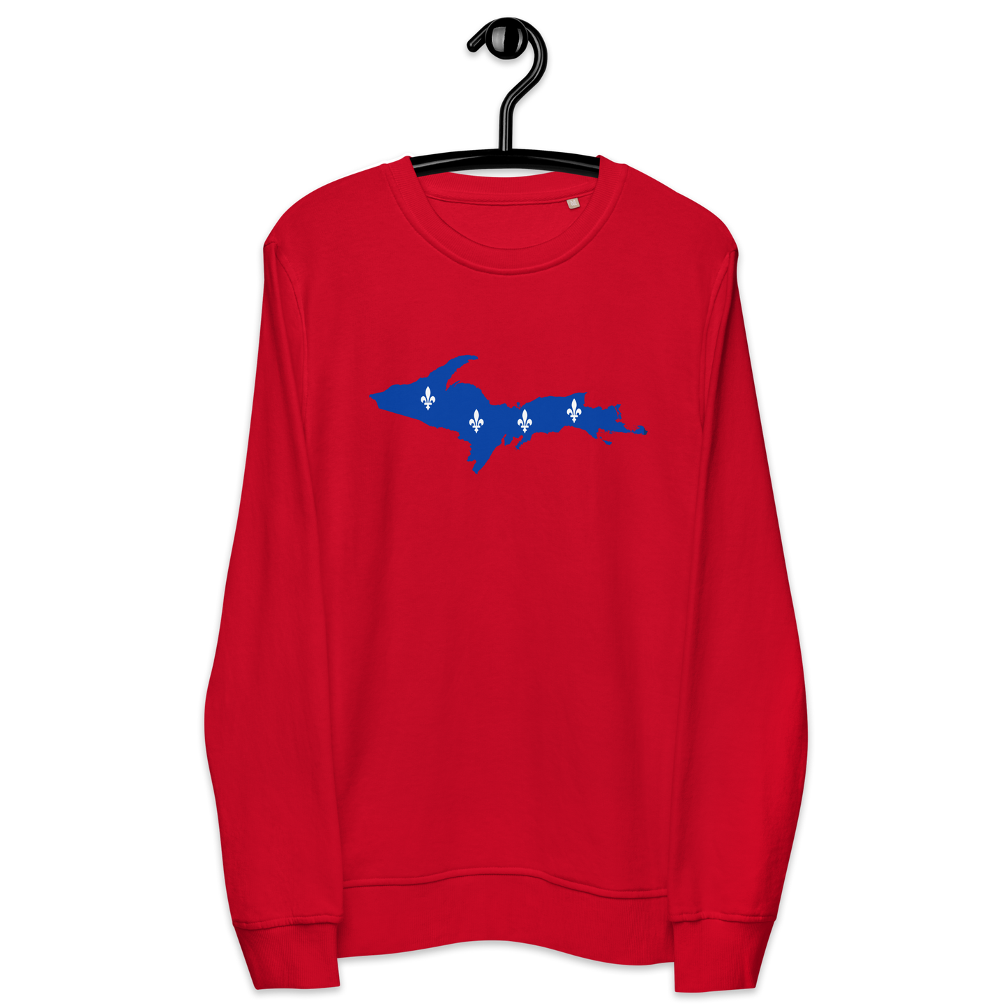 Michigan Upper Peninsula Sweatshirt (w/ UP Quebec Flag Outline) | Unisex Organic