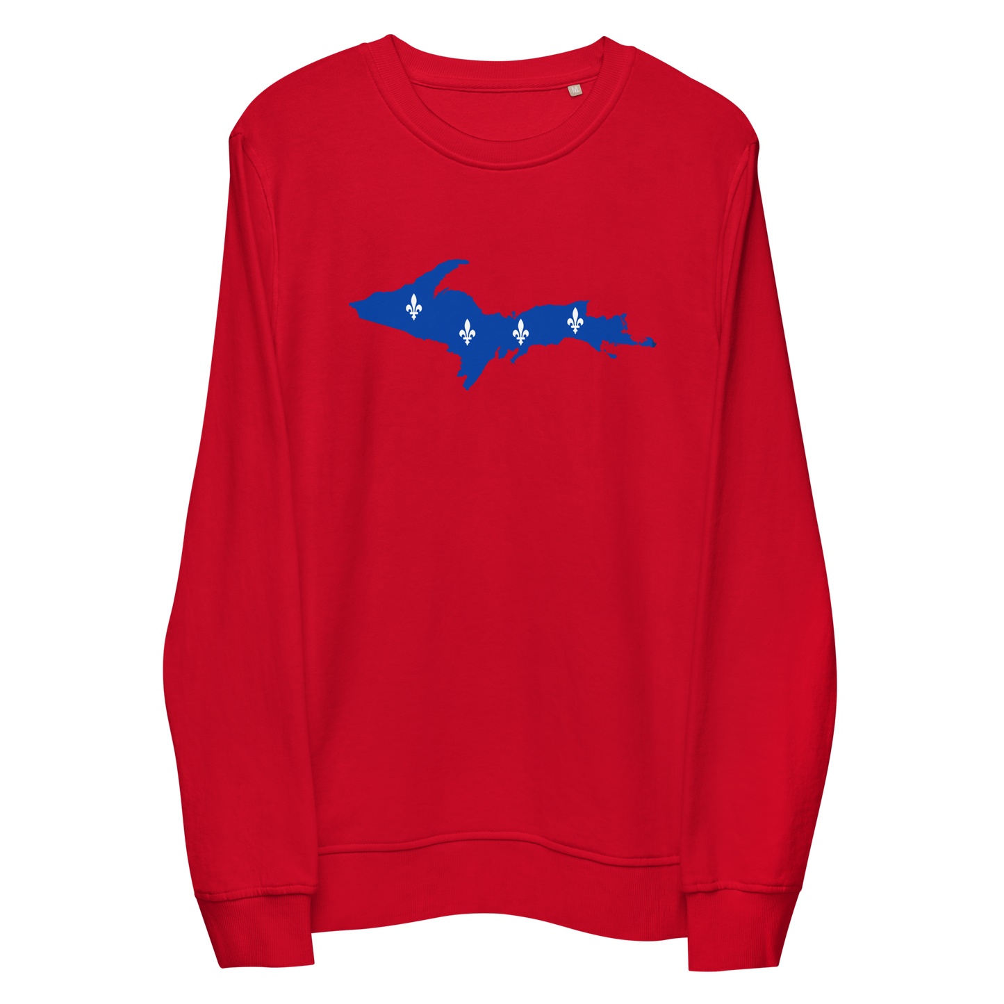 Michigan Upper Peninsula Sweatshirt (w/ UP Quebec Flag Outline) | Unisex Organic