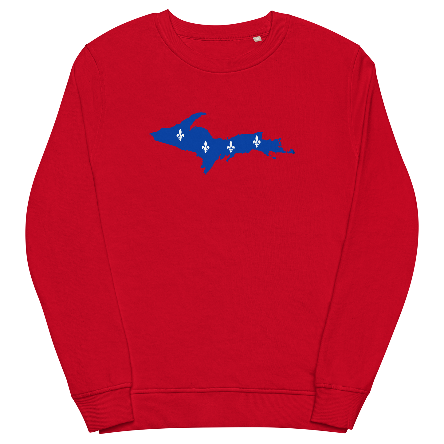 Michigan Upper Peninsula Sweatshirt (w/ UP Quebec Flag Outline) | Unisex Organic