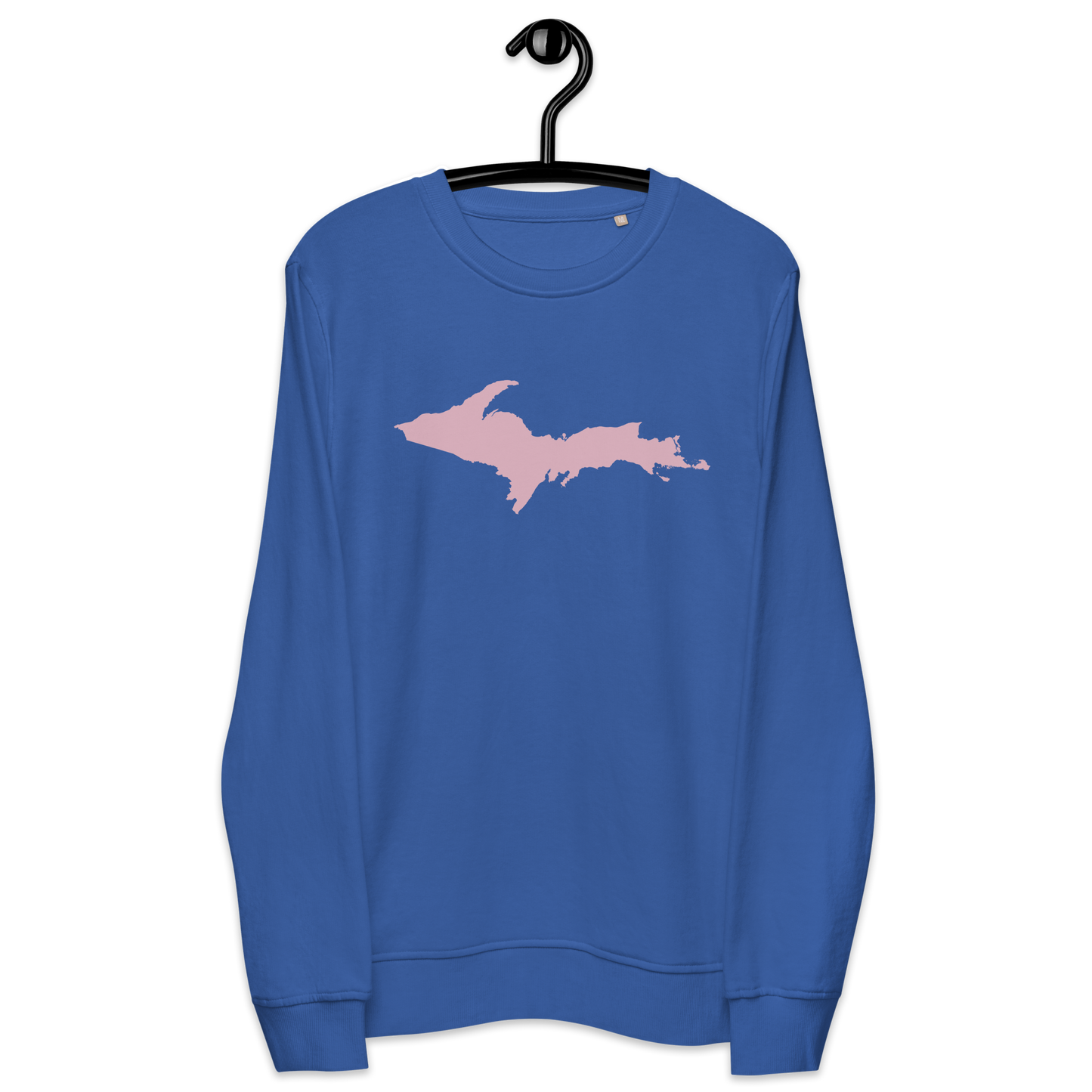 Michigan Upper Peninsula Organic Sweatshirt (w/ Pink UP Outline)