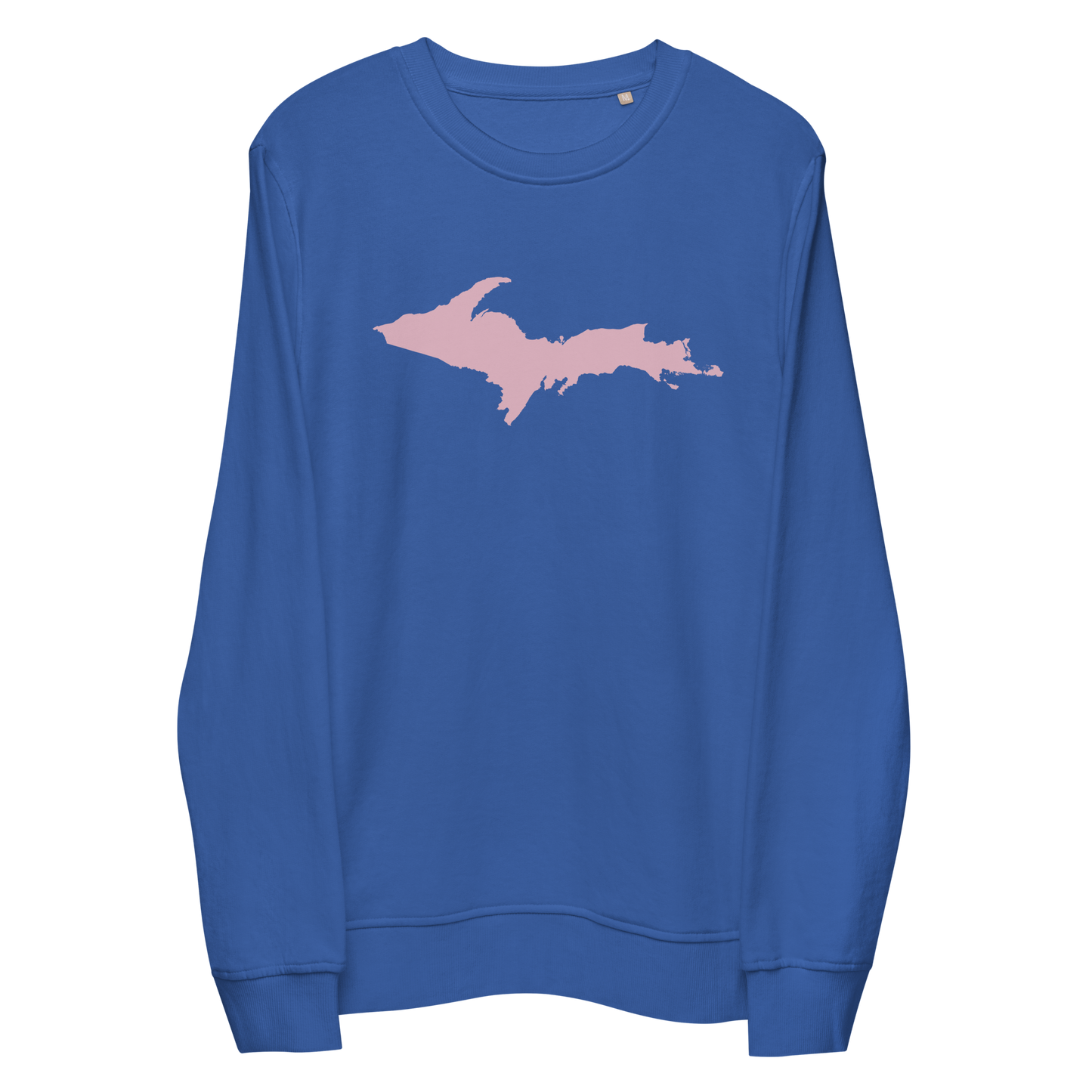 Michigan Upper Peninsula Organic Sweatshirt (w/ Pink UP Outline)