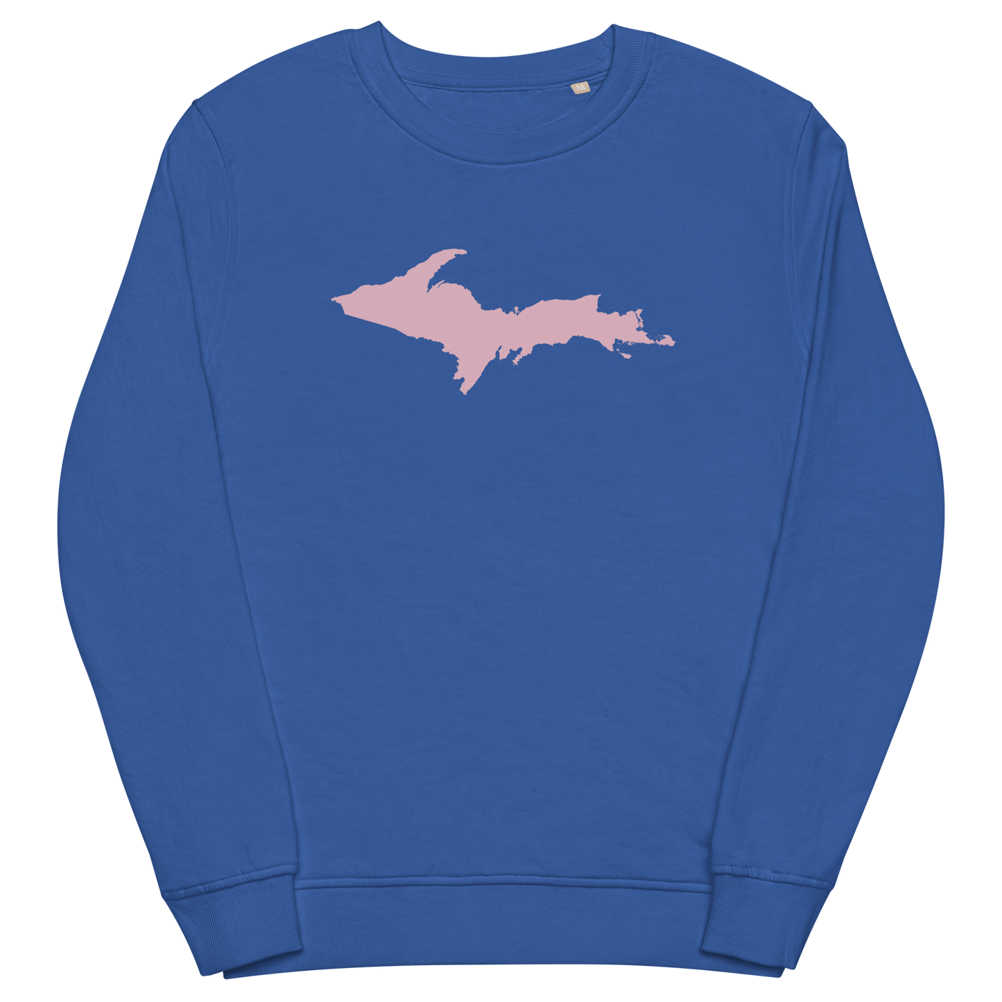 Michigan Upper Peninsula Organic Sweatshirt (w/ Pink UP Outline)