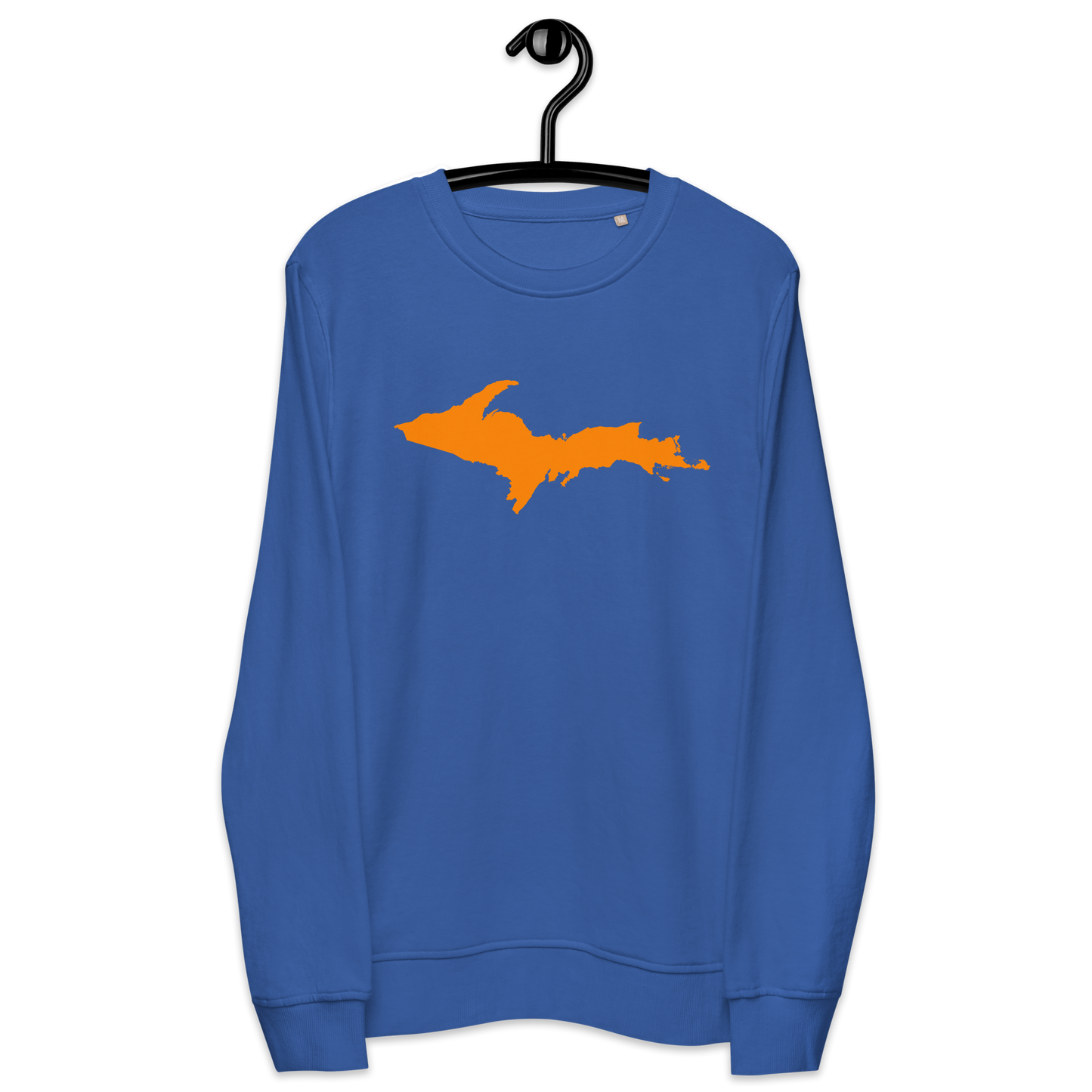 Michigan Upper Peninsula Organic Sweatshirt (w/ Orange UP Outline)