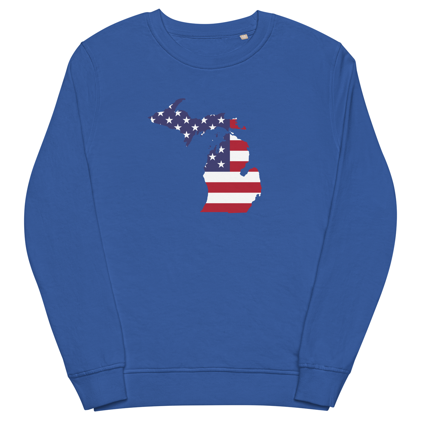 Michigan Organic Sweatshirt (w/ MI USA Flag Outline)