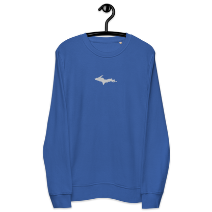 Michigan Upper Peninsula Sweatshirt (w/ Embroidered UP Outline) | Unisex Organic