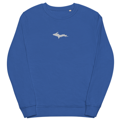 Michigan Upper Peninsula Sweatshirt (w/ Embroidered UP Outline) | Unisex Organic