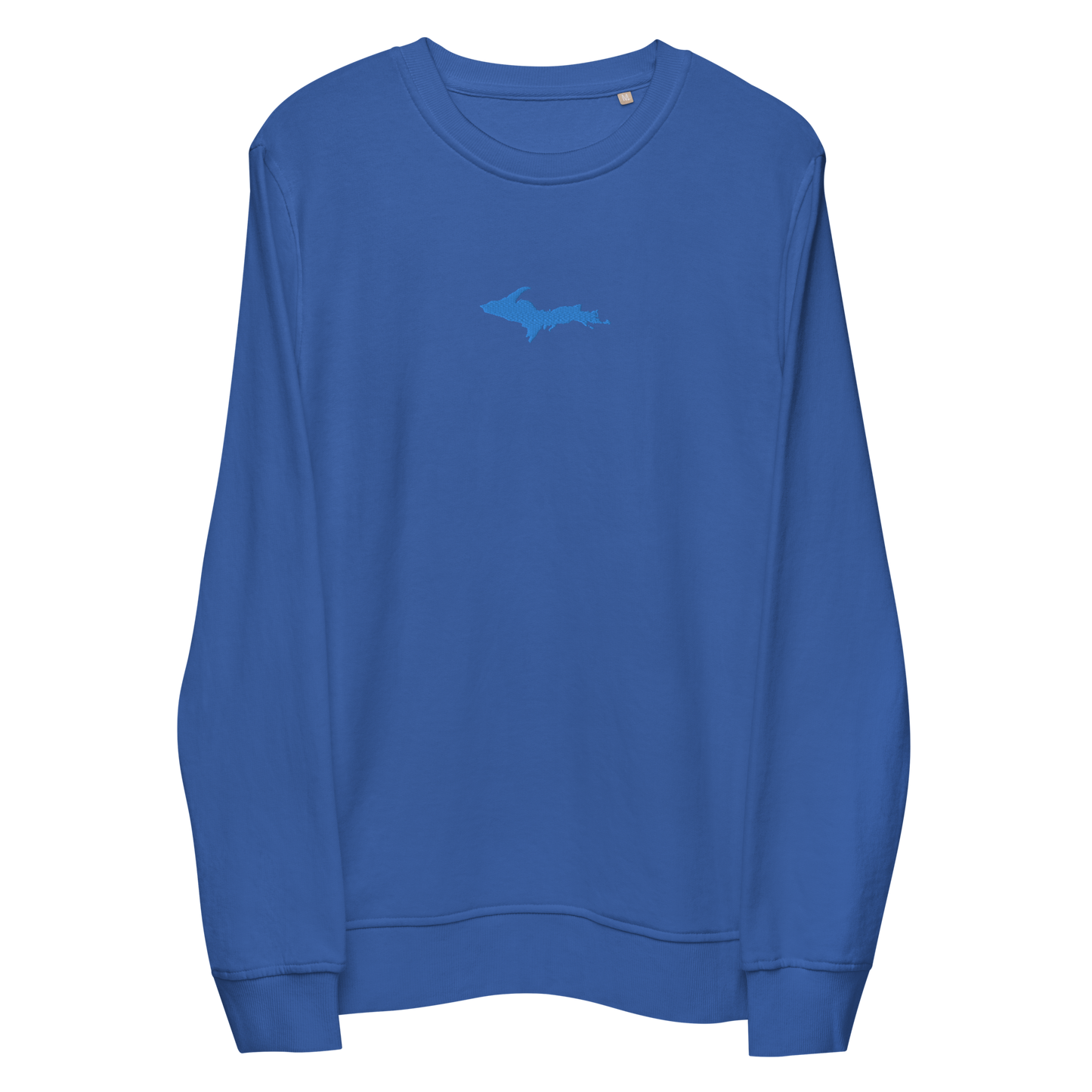 Michigan Upper Peninsula Sweatshirt (w/ Embroidered Azure UP Outline) | Unisex Organic