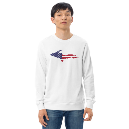 Michigan Upper Peninsula Organic Sweatshirt (w/ UP USA Flag Outline)