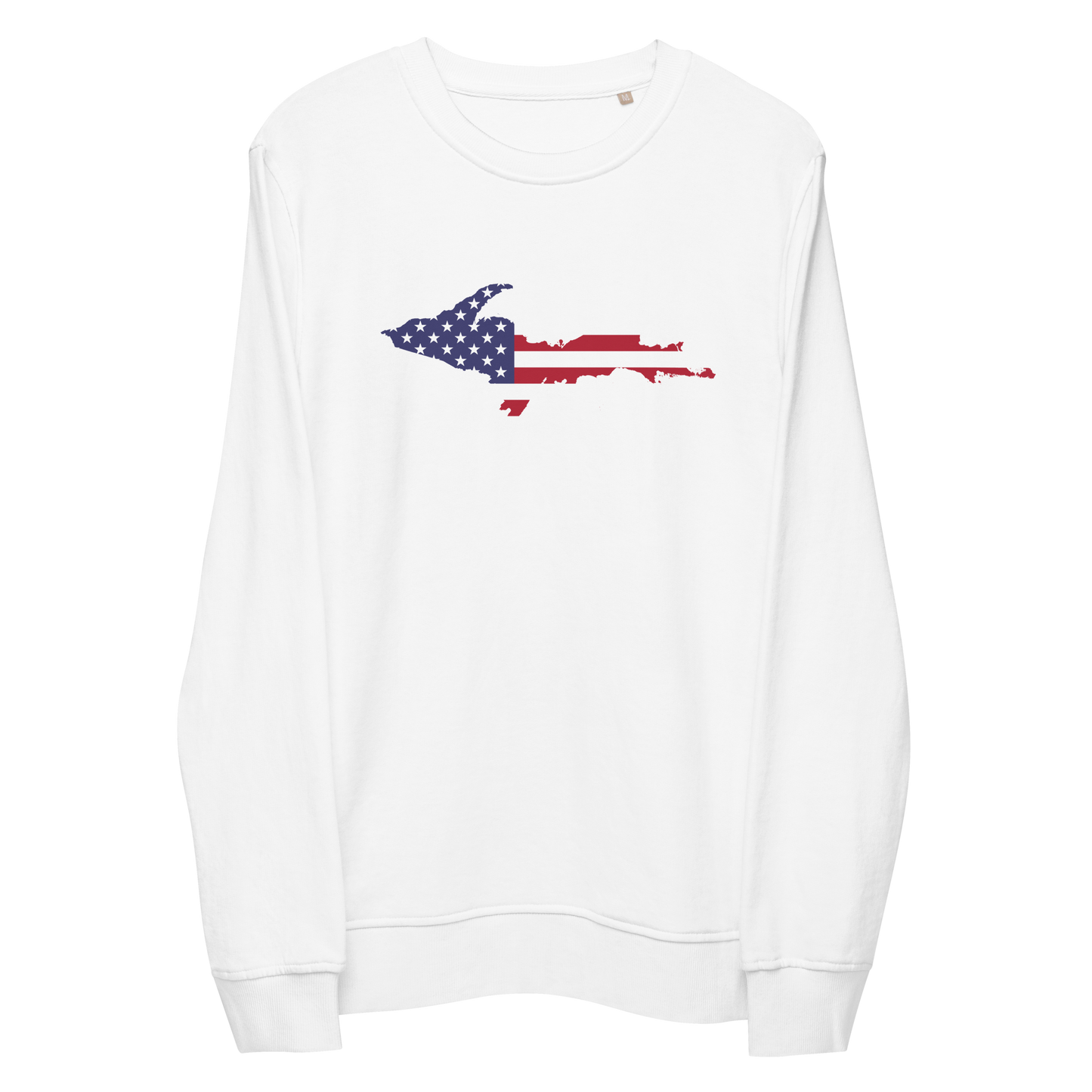 Michigan Upper Peninsula Organic Sweatshirt (w/ UP USA Flag Outline)