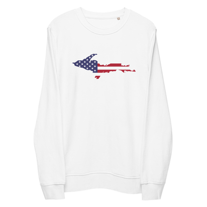 Michigan Upper Peninsula Organic Sweatshirt (w/ UP USA Flag Outline)