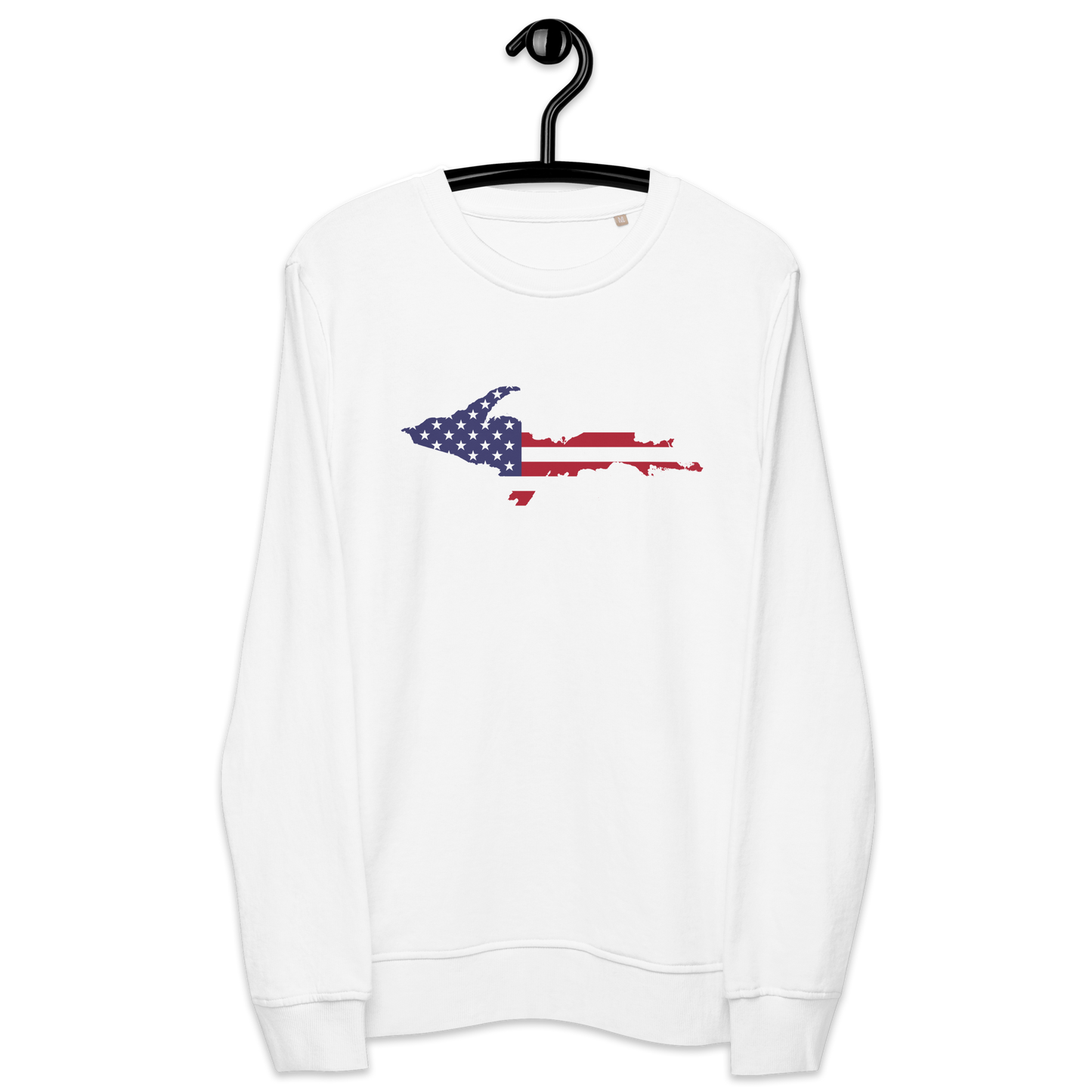 Michigan Upper Peninsula Organic Sweatshirt (w/ UP USA Flag Outline)