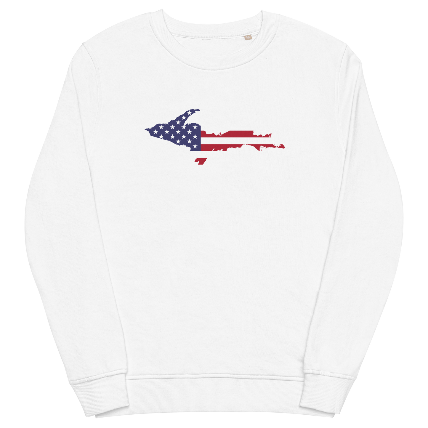 Michigan Upper Peninsula Organic Sweatshirt (w/ UP USA Flag Outline)