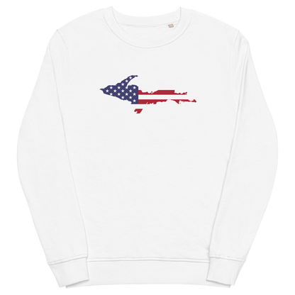 Michigan Upper Peninsula Organic Sweatshirt (w/ UP USA Flag Outline)