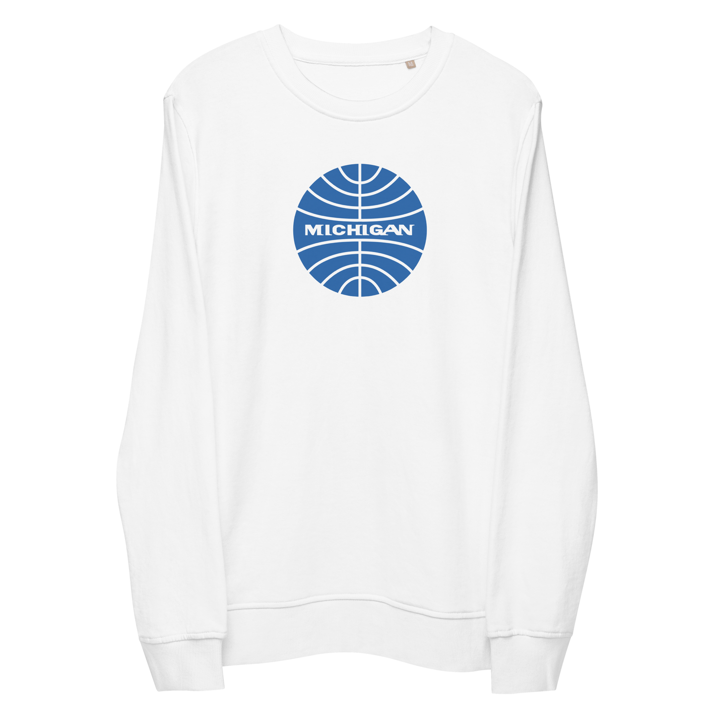 'Michigan' Organic Sweatshirt (Vintage Airline Parody)