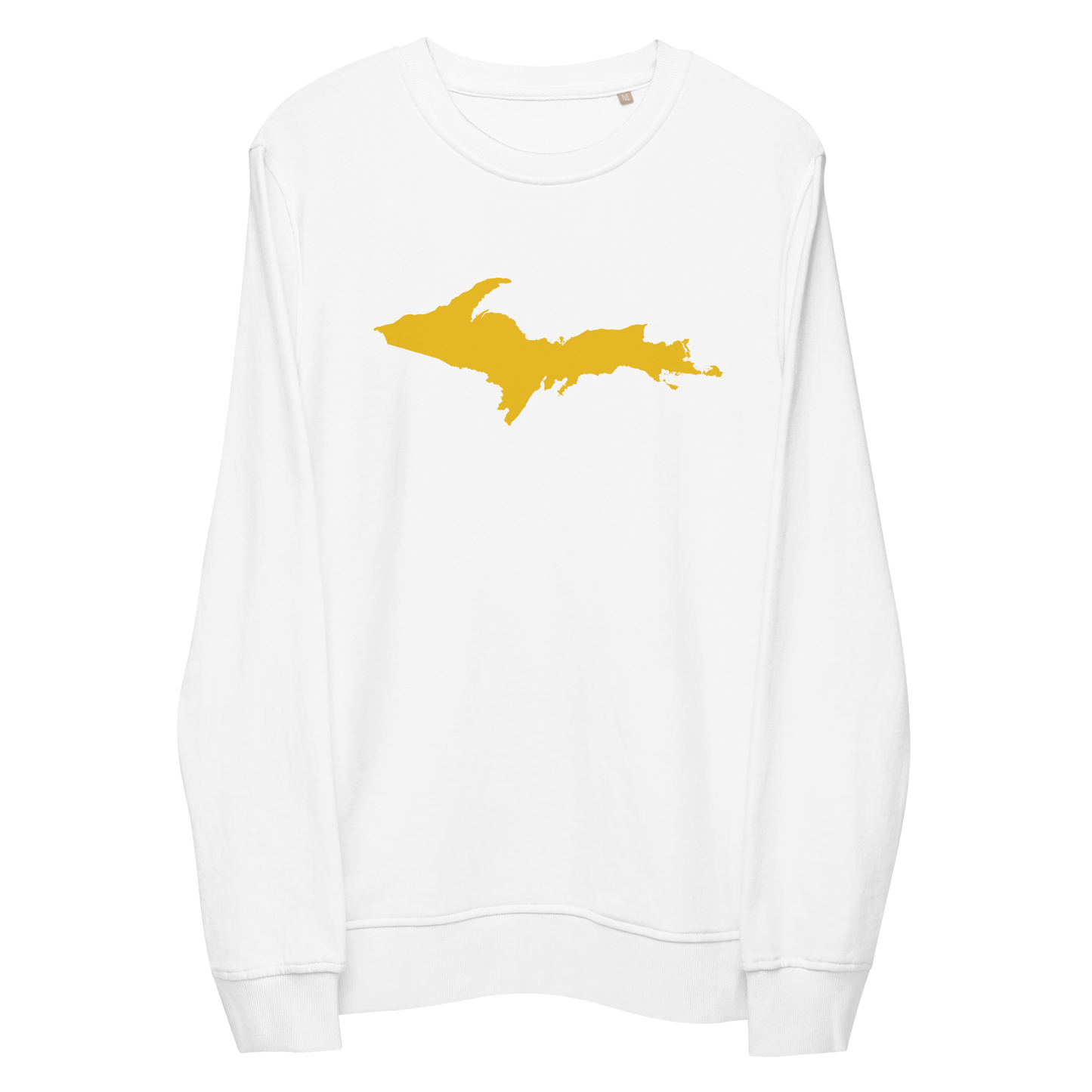 Michigan Upper Peninsula Organic Sweatshirt (w/ Gold UP Outline)