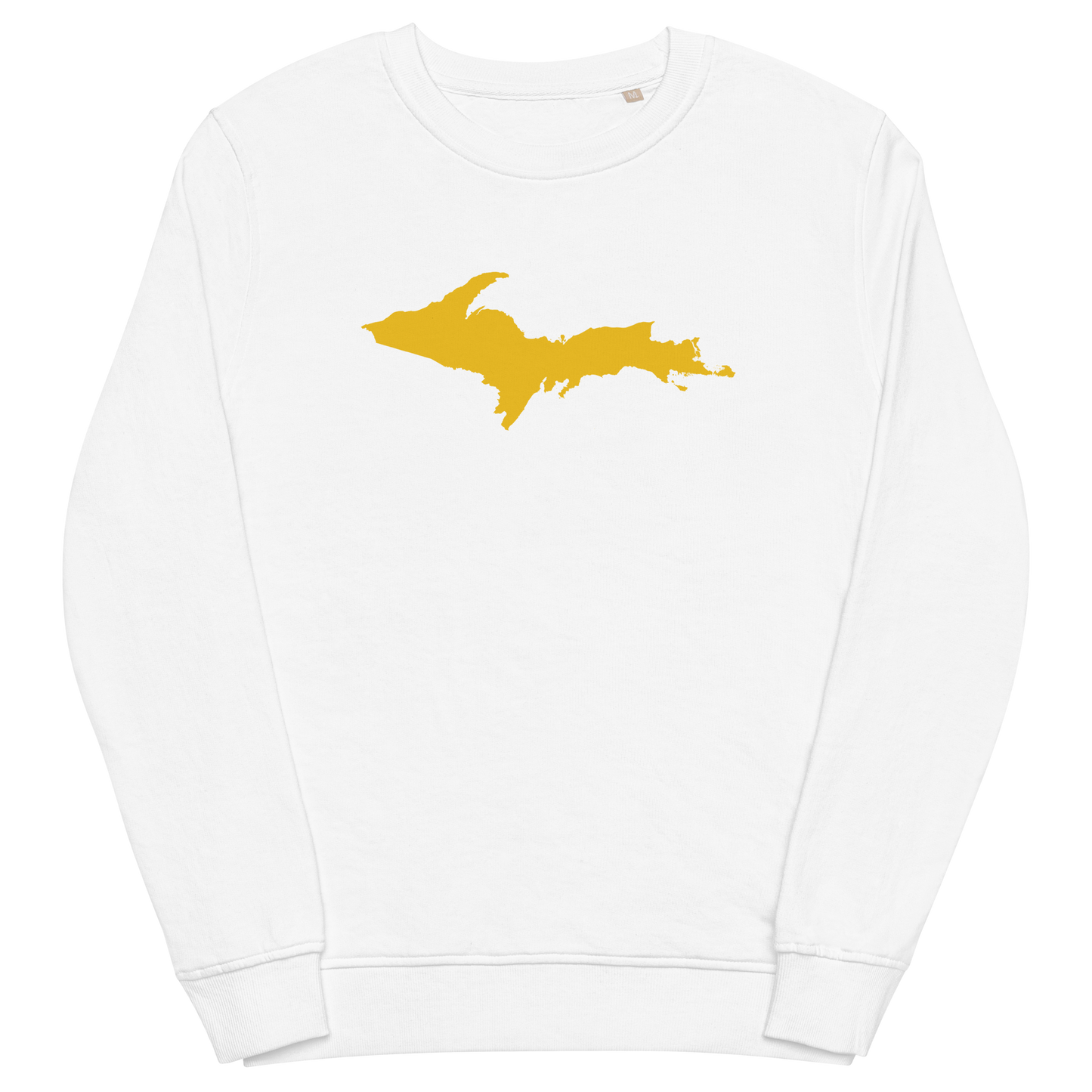 Michigan Upper Peninsula Organic Sweatshirt (w/ Gold UP Outline)