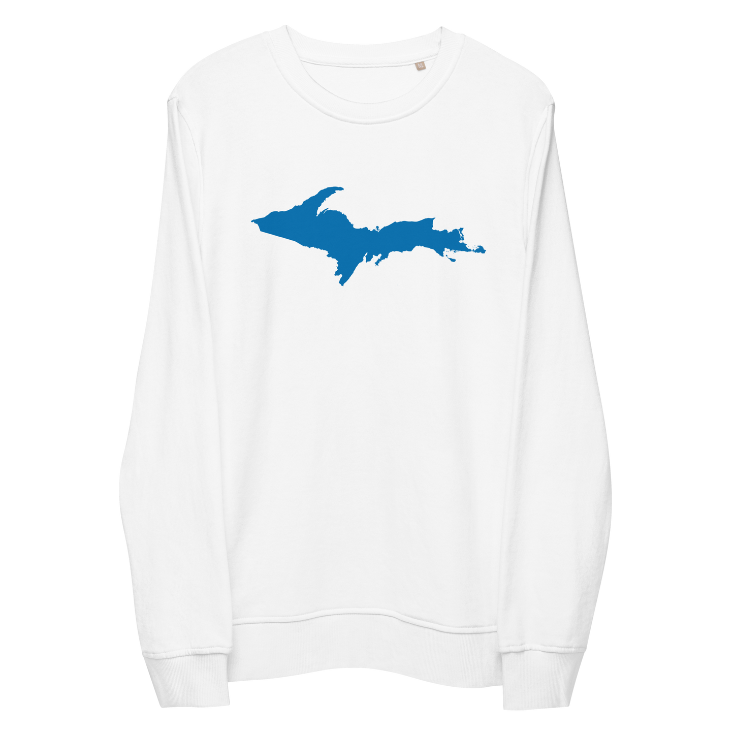 Michigan Upper Peninsula Organic Sweatshirt (w/ Azure UP Outline)