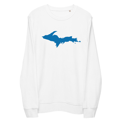 Michigan Upper Peninsula Organic Sweatshirt (w/ Azure UP Outline)