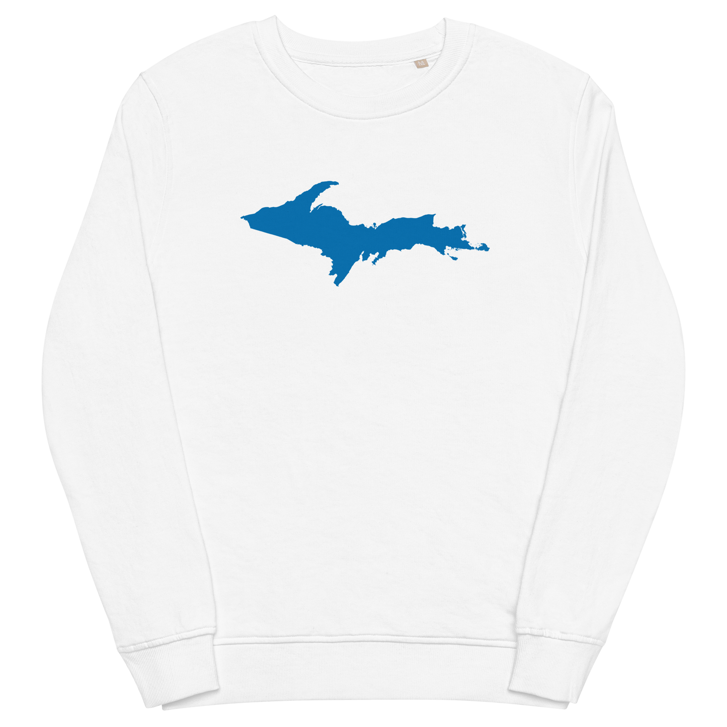 Michigan Upper Peninsula Organic Sweatshirt (w/ Azure UP Outline)