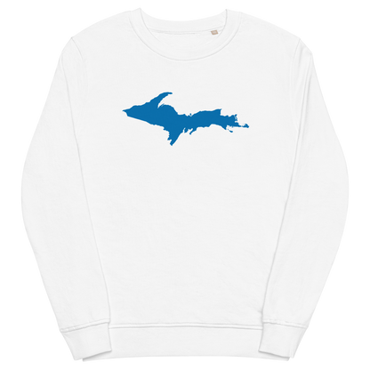 Michigan Upper Peninsula Organic Sweatshirt (w/ Azure UP Outline)