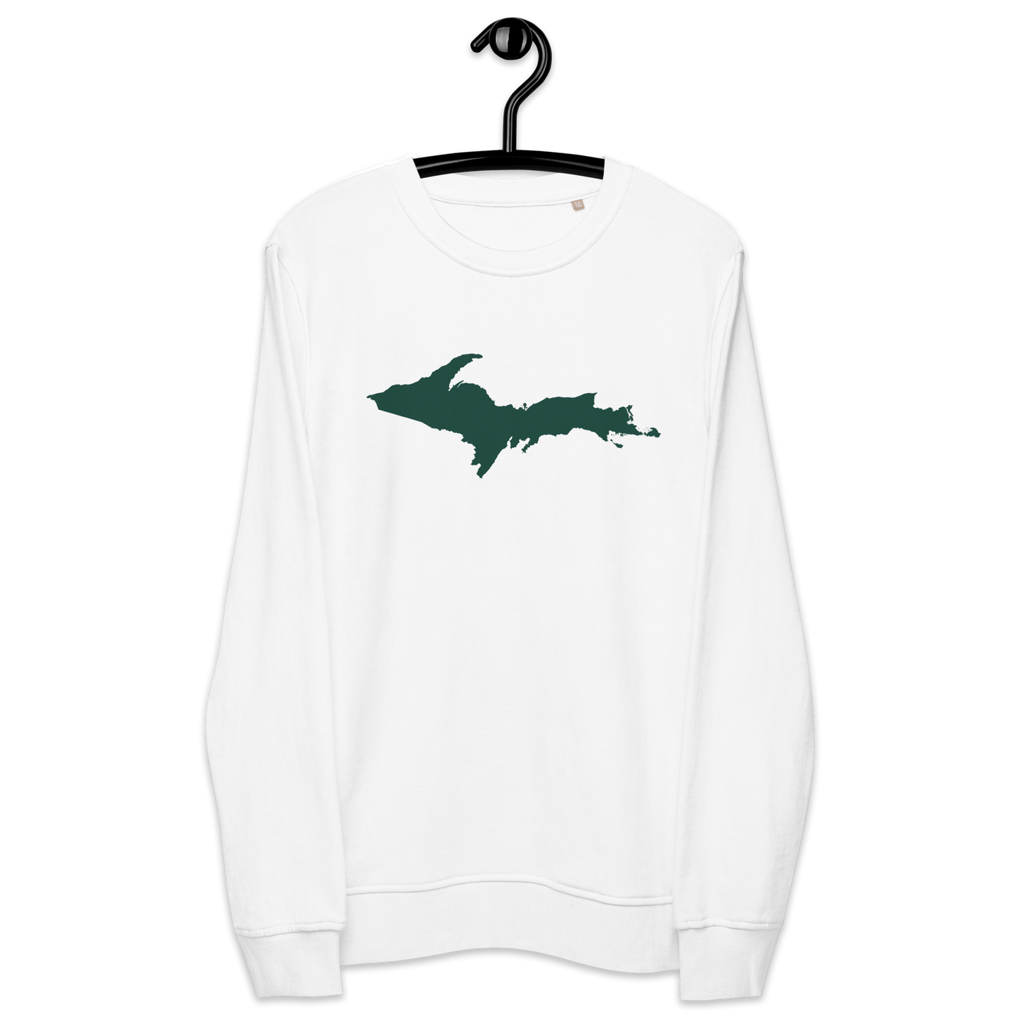 Michigan Upper Peninsula Organic Sweatshirt (w/ Green UP Outline)