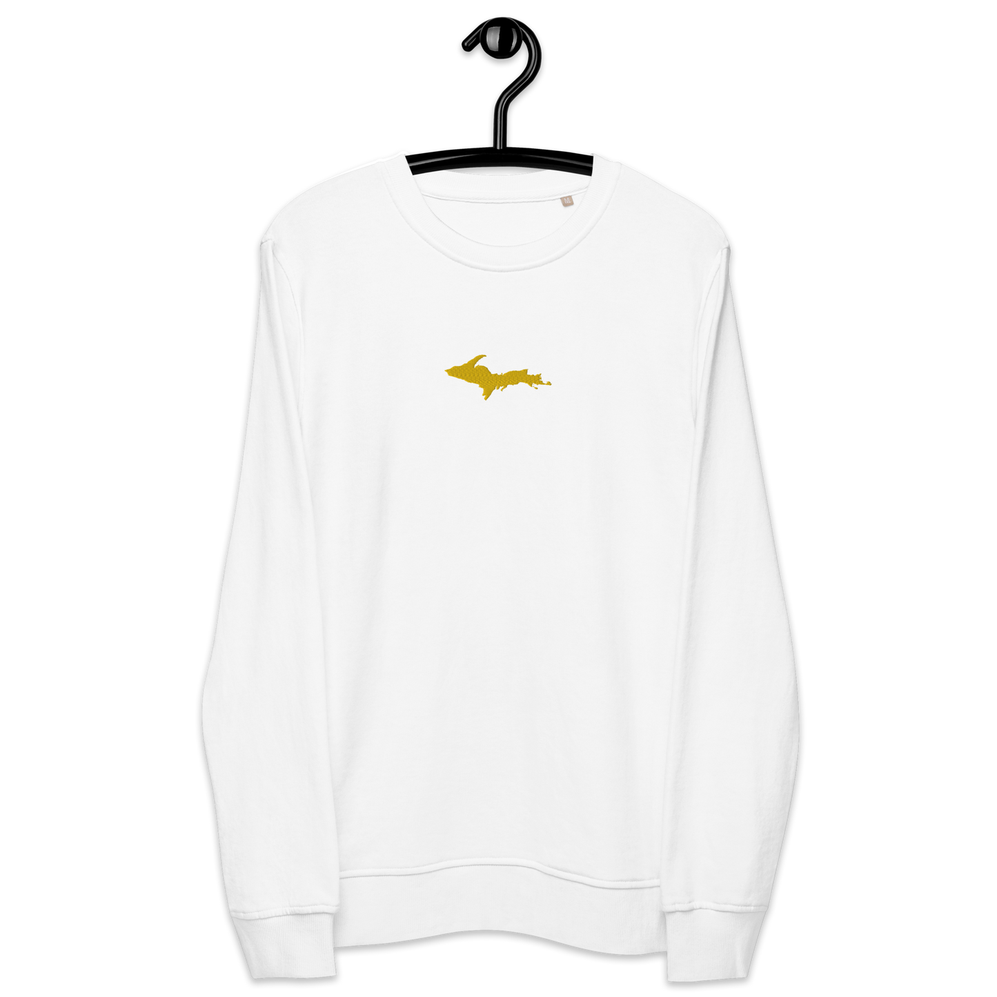 Michigan Upper Peninsula Sweatshirt (w/ Embroidered Gold UP Outline) | Unisex Organic