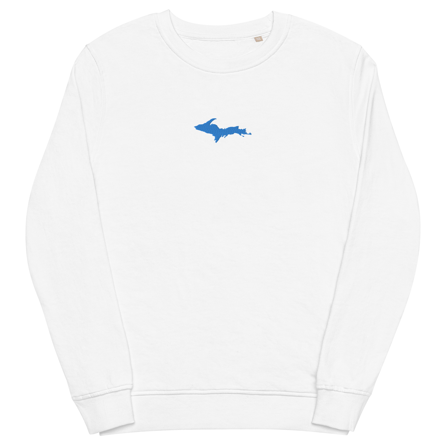 Michigan Upper Peninsula Sweatshirt (w/ Embroidered Azure UP Outline) | Unisex Organic