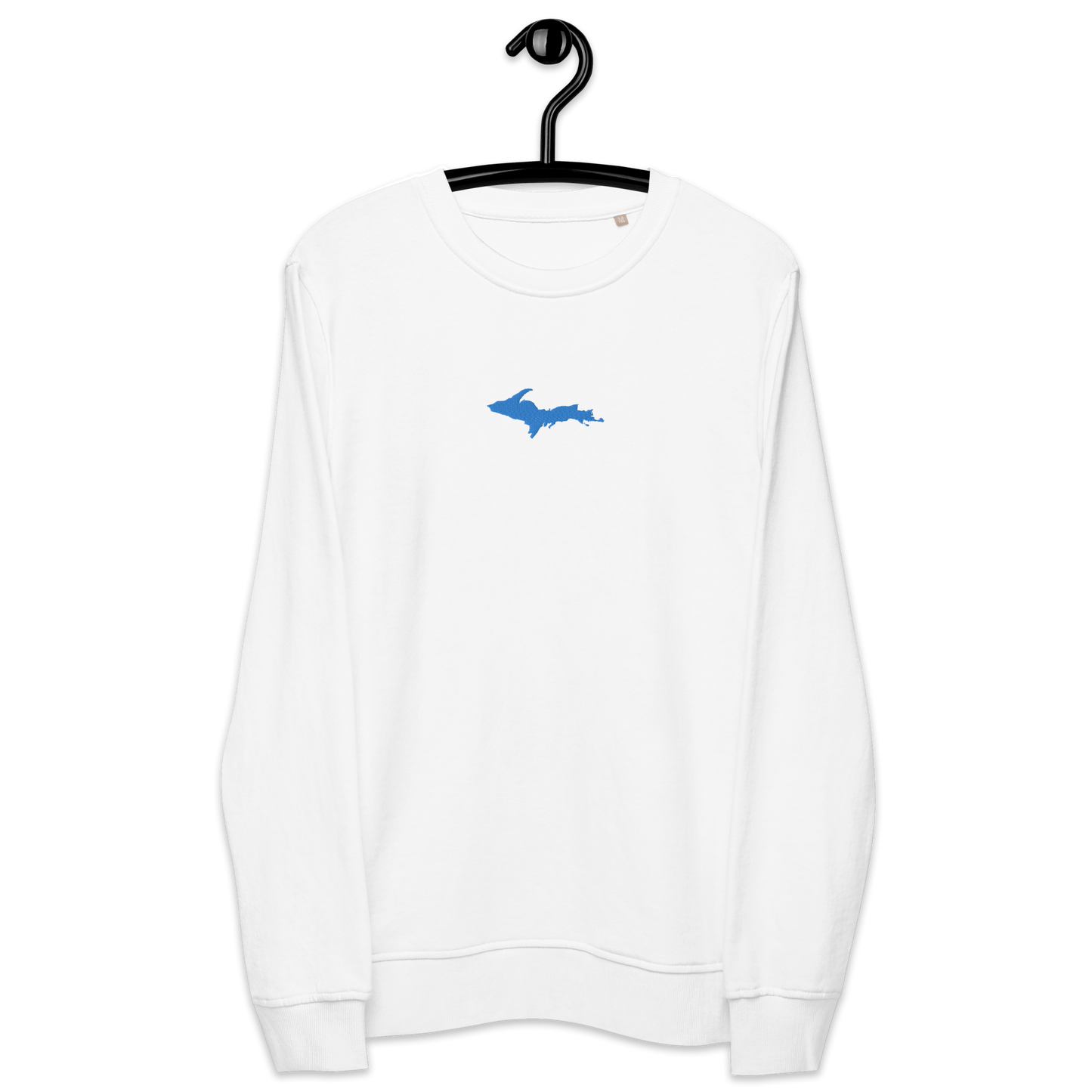 Michigan Upper Peninsula Sweatshirt (w/ Embroidered Azure UP Outline) | Unisex Organic