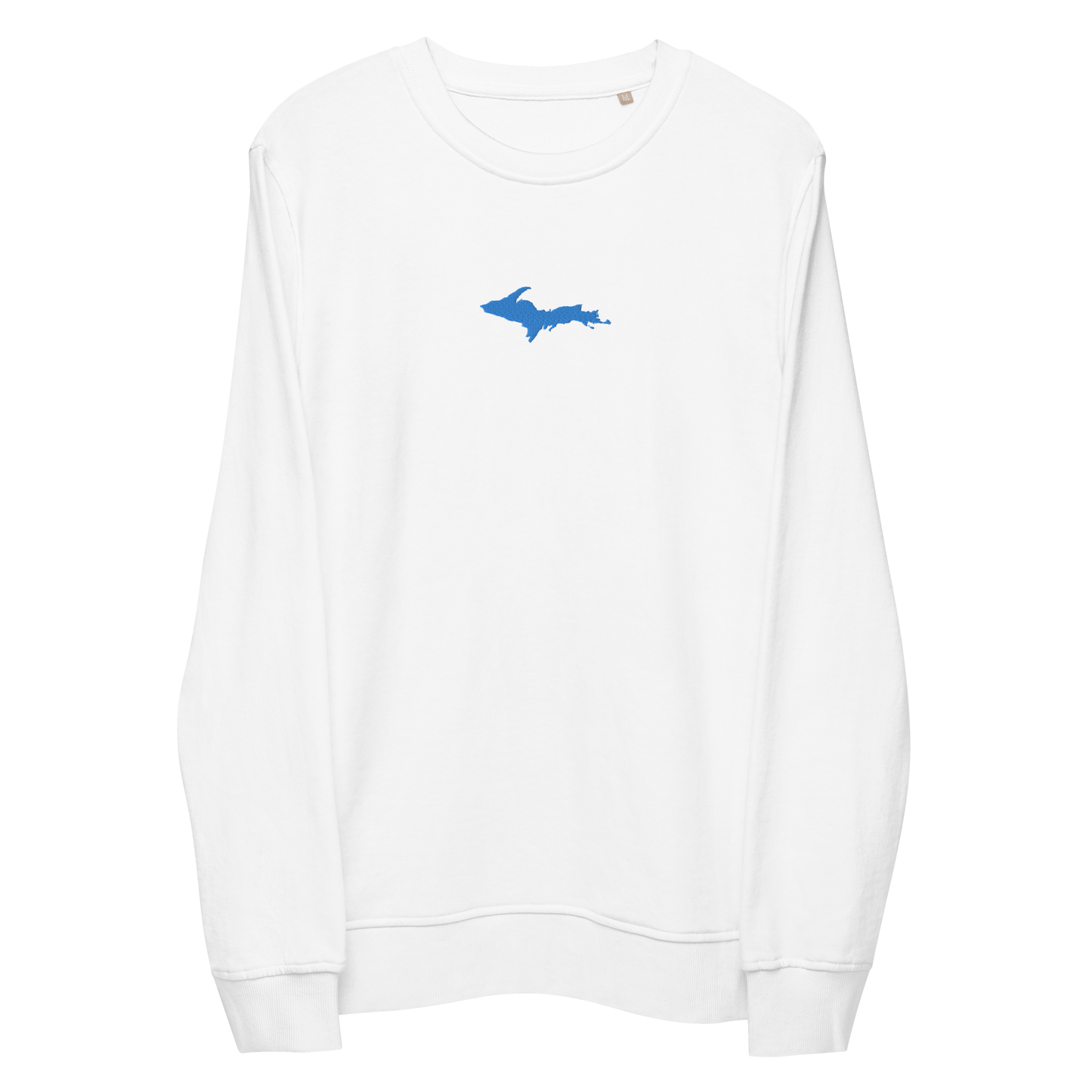 Michigan Upper Peninsula Sweatshirt (w/ Embroidered Azure UP Outline) | Unisex Organic