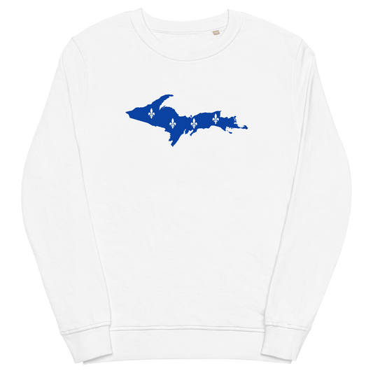 Michigan Upper Peninsula Sweatshirt (w/ UP Quebec Flag Outline) | Unisex Organic