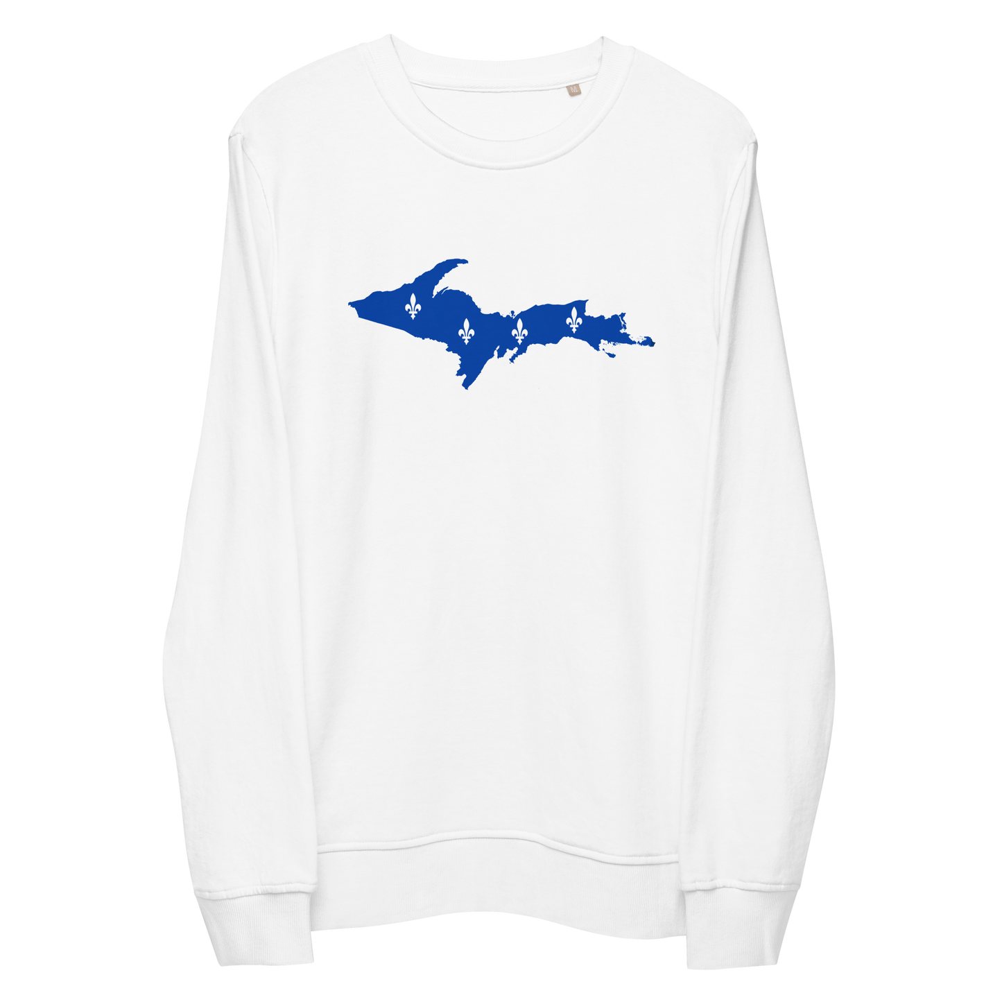 Michigan Upper Peninsula Sweatshirt (w/ UP Quebec Flag Outline) | Unisex Organic