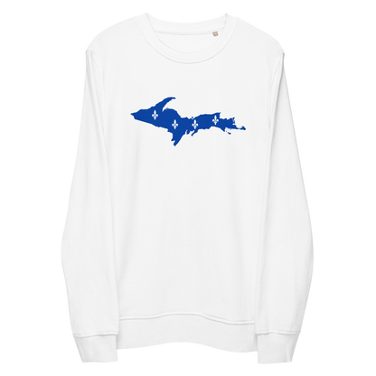 Michigan Upper Peninsula Sweatshirt (w/ UP Quebec Flag Outline) | Unisex Organic
