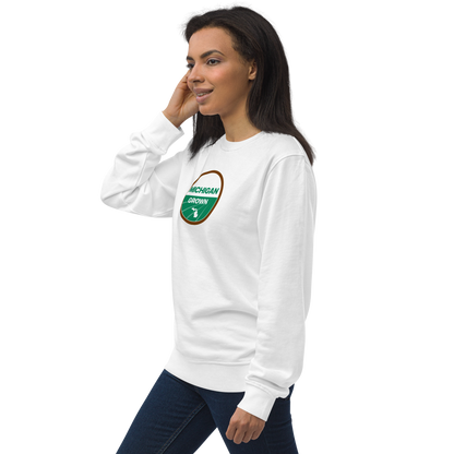 'Michigan Grown' Sweatshirt (Agricultural Certification Parody) | Unisex Organic