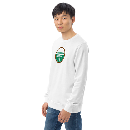 'Michigan Grown' Sweatshirt (Agricultural Certification Parody) | Unisex Organic