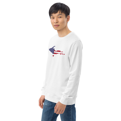 Michigan Upper Peninsula Organic Sweatshirt (w/ UP USA Flag Outline)