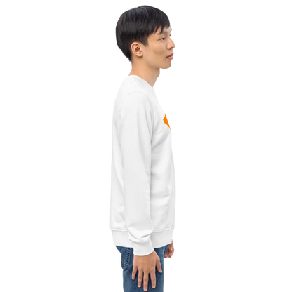 Michigan Upper Peninsula Organic Sweatshirt (w/ Orange UP Outline)