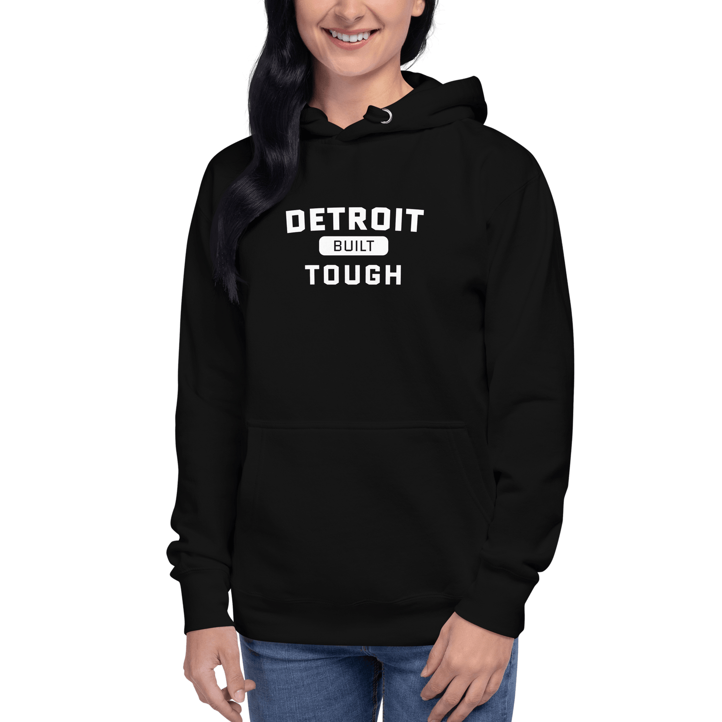 'Built Detroit Tough' Hoodie | Unisex Premium - Circumspice Michigan