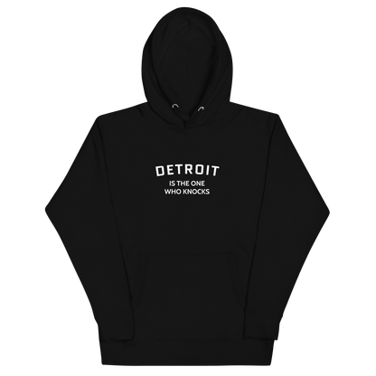 'Detroit is the One Who Knocks' Hoodie | Unisex Premium - Circumspice Michigan