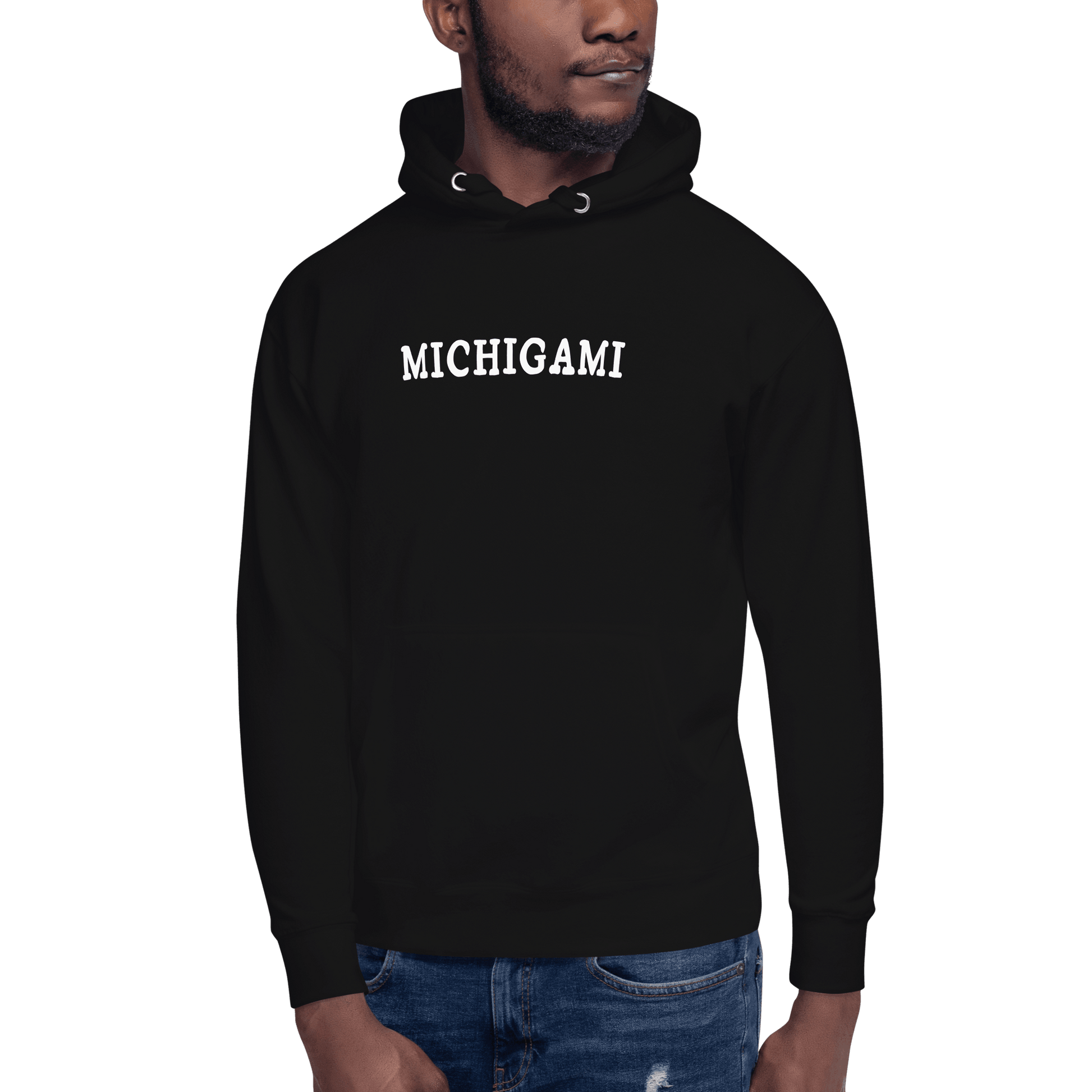 'Michigami' Hoodie (Ojibwe for 'Michigan') | Unisex Premium - Circumspice Michigan