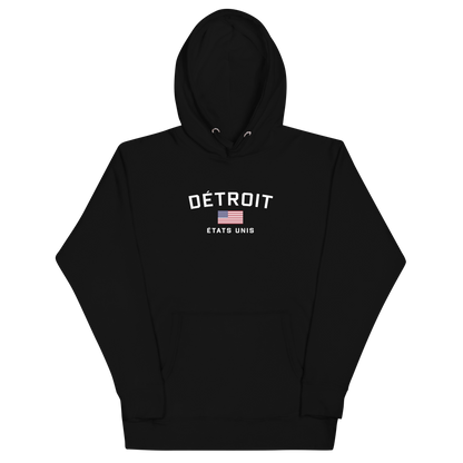 'Détroit États Unis' Unisex Premium Hoodie