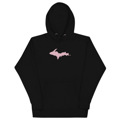 Upper Peninsula Hoodie (w/ Pink U.P. Outline) | Unisex Premium - Circumspice Michigan