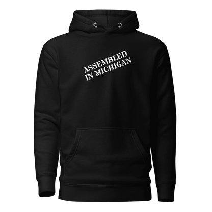 'Assembled in Michigan' Hoodie | Unisex Premium - Circumspice Michigan