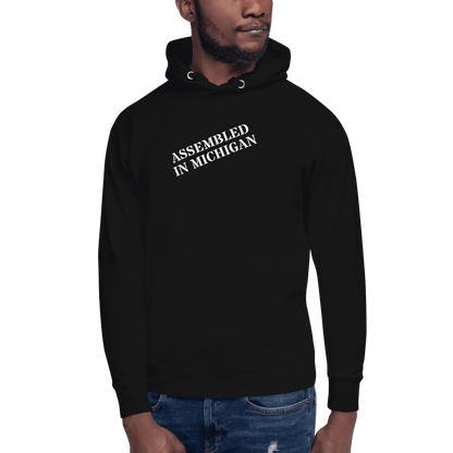 'Assembled in Michigan' Hoodie | Unisex Premium - Circumspice Michigan