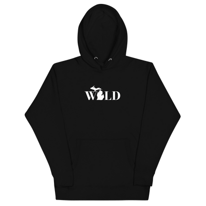 Michigan 'Wild' Hoodie (Didone Font w/ MI Outline) | Unisex Premium - Circumspice Michigan