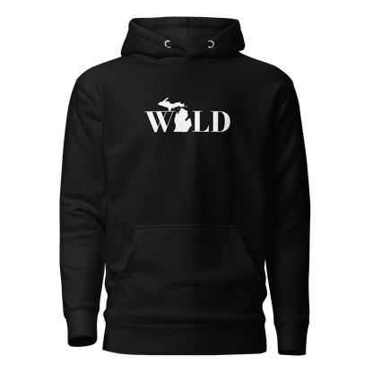 Michigan 'Wild' Hoodie (Didone Font w/ MI Outline) | Unisex Premium - Circumspice Michigan