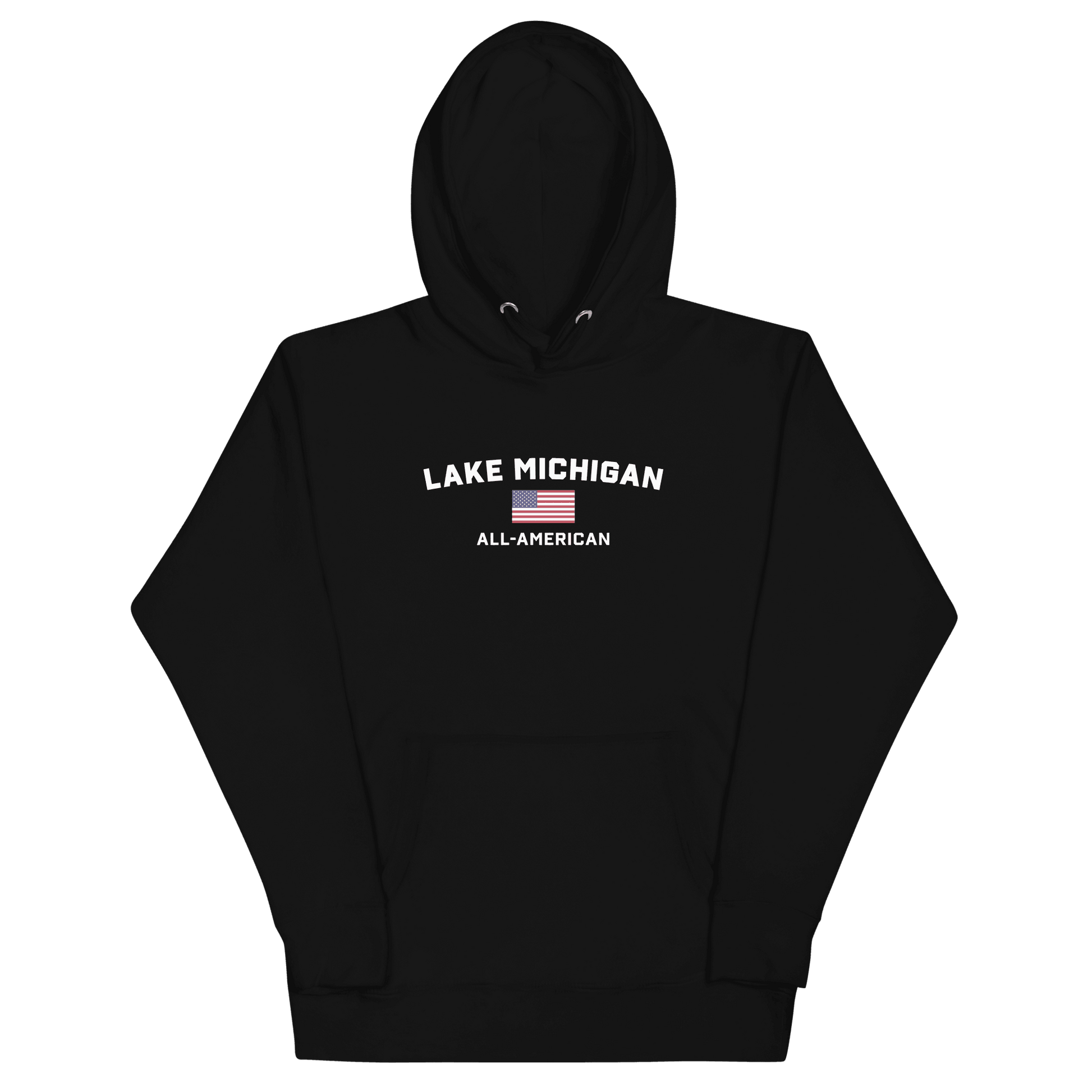 'Lake Michigan All American' Hoodie | Unisex Premium - Circumspice Michigan