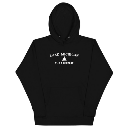 'Lake Michigan The Greatest' Hoodie | Unisex Premium - Circumspice Michigan