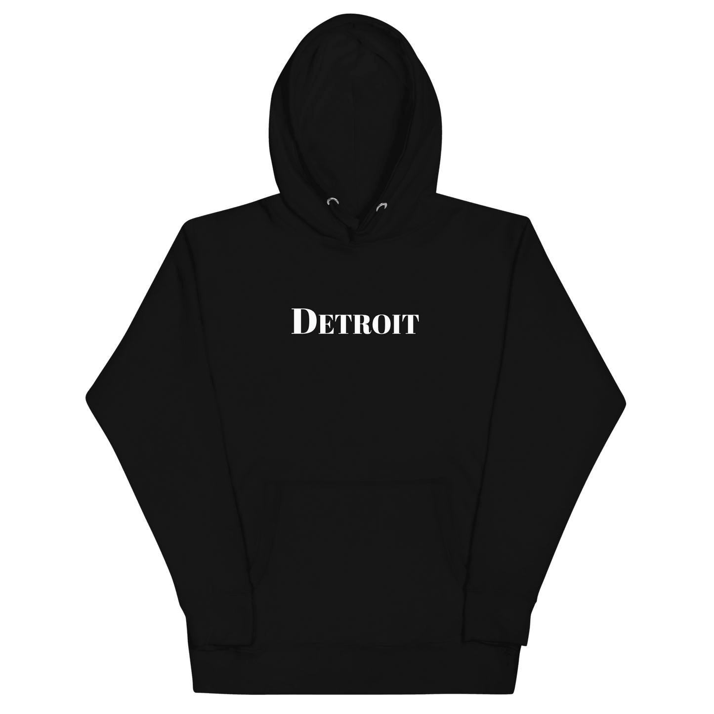 'Detroit' Hoodie (Didone Font) | Unisex Premium - Circumspice Michigan